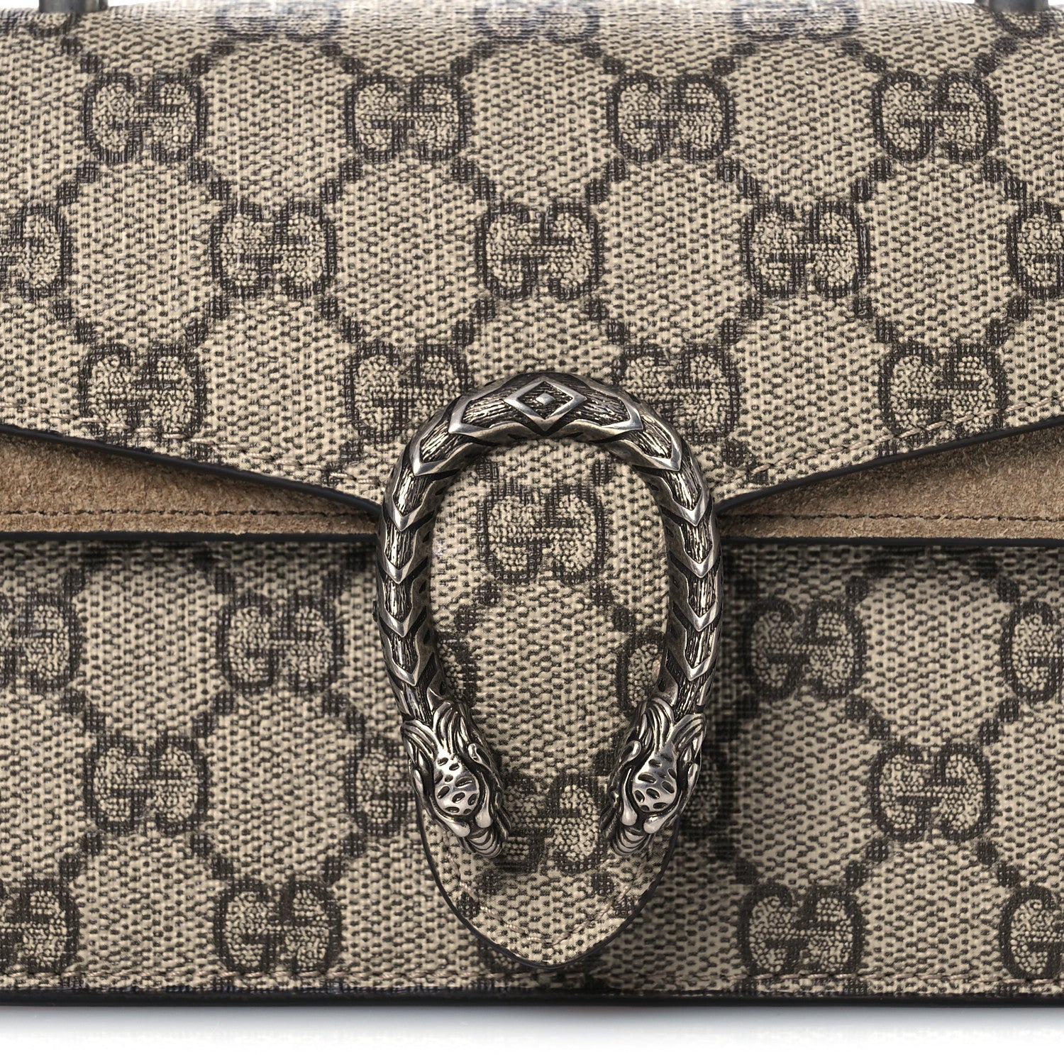 Gucci GG Supreme Monogram Mini Dionysus Top Handle Bag Taupe 7 of 9