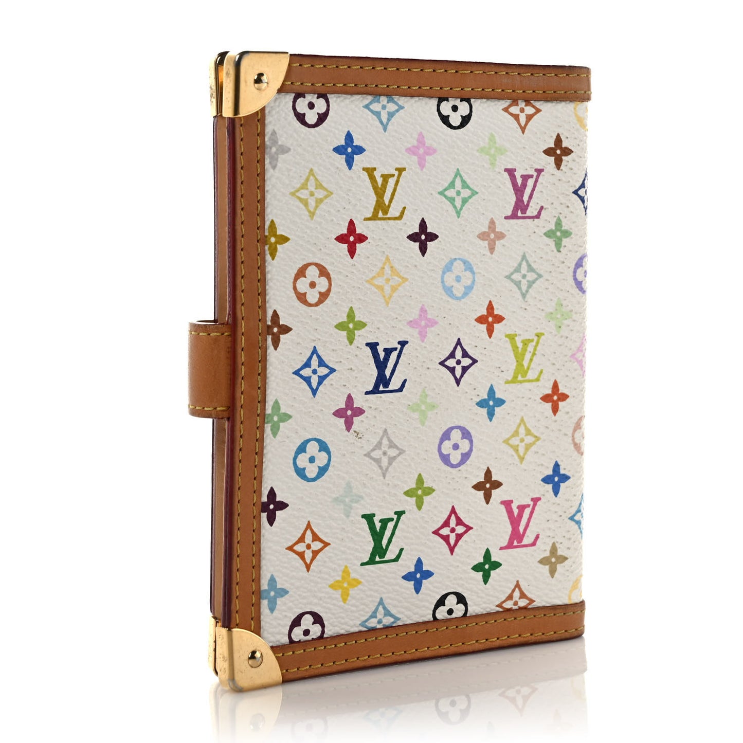 Monogram Multicolor Small Ring Agenda Cover White