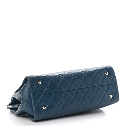 Chanel Caviar Quilted Timeless CC Shopping Tote Blue 4 of 15