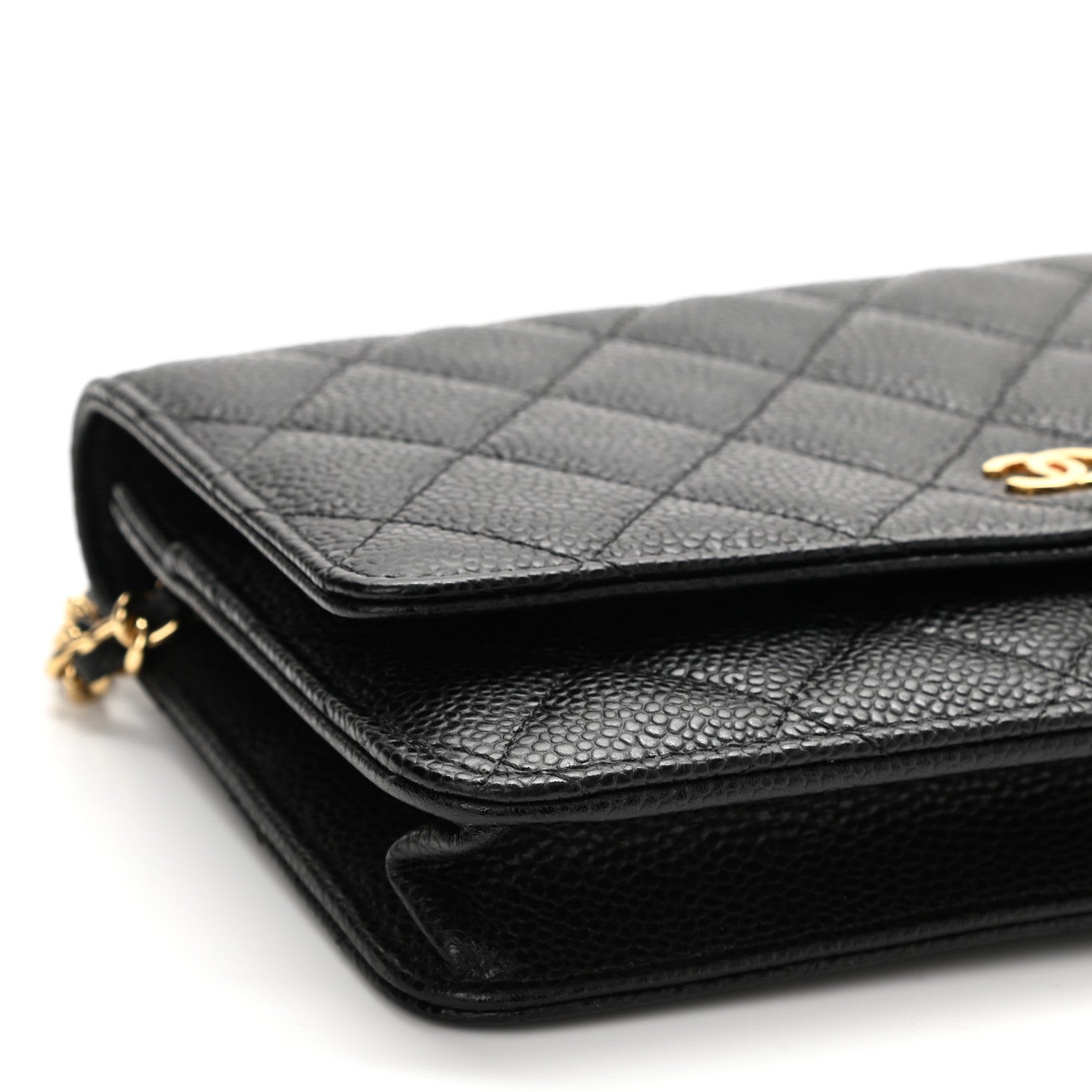 Chanel Caviar Quilted Wallet On Chain WOC Black 8 of 12