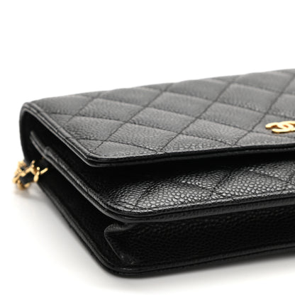 Chanel Caviar Quilted Wallet On Chain WOC Black 8 of 12