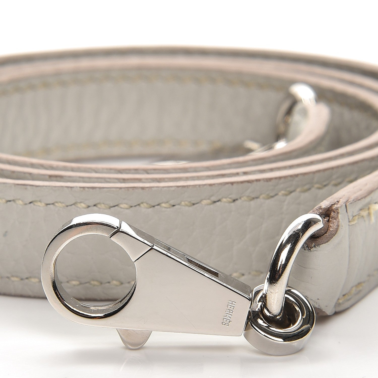 Hermes Taurillon Clemence Kelly Retourne 32 Gris Perle 32 of 33