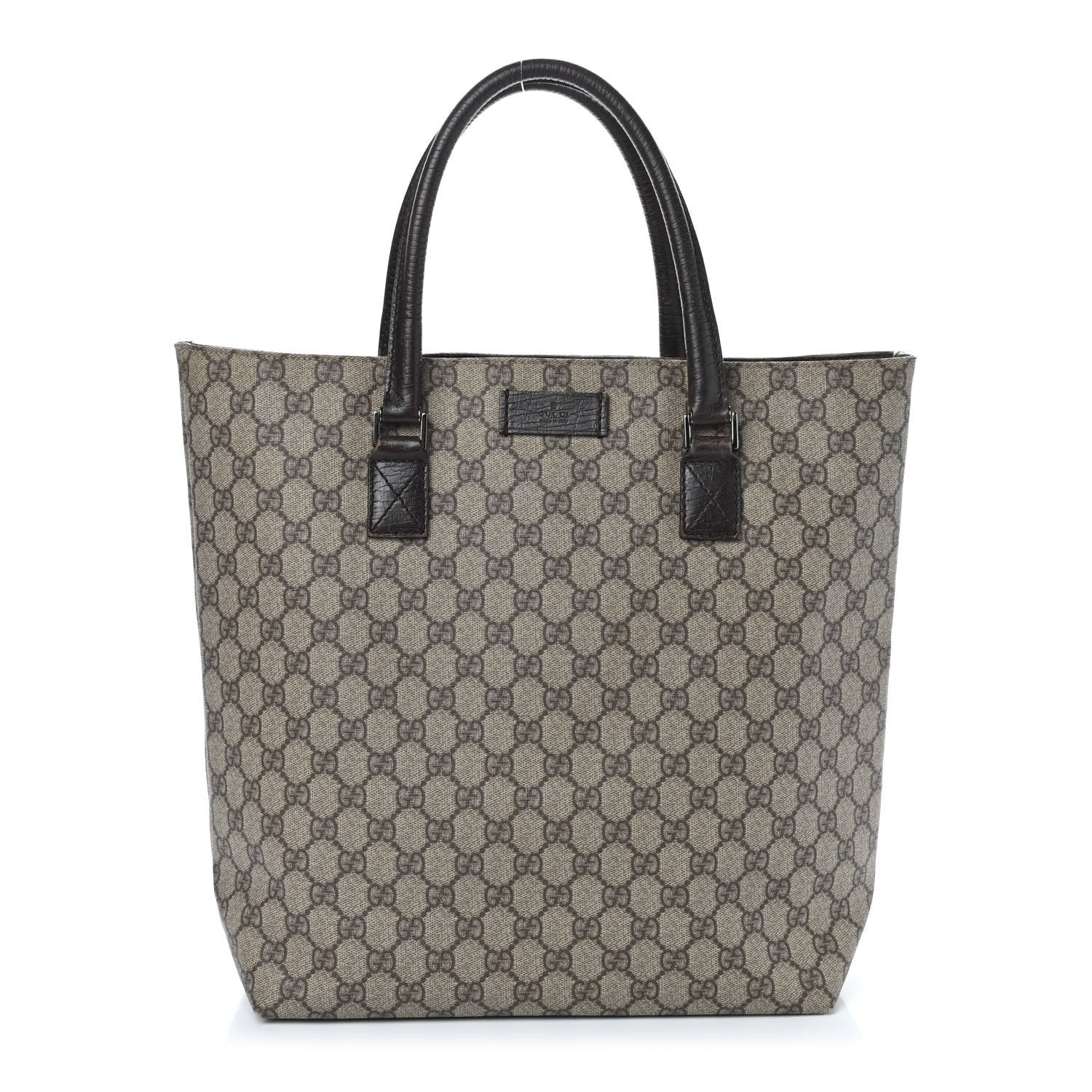 Gucci GG Plus Monogram Small Vertical Tote Dark Brown 1 of 8