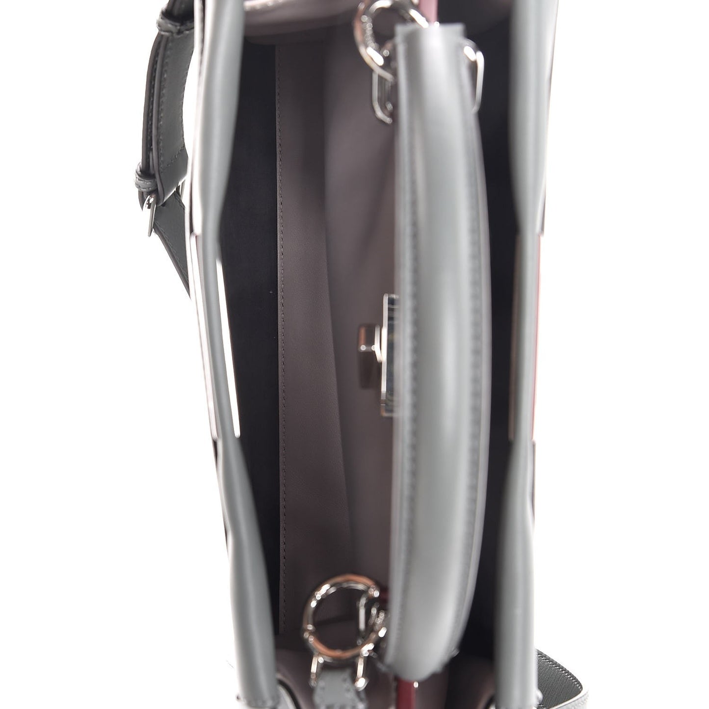 Vitello Seta Shiny Nappa Medium Peekaboo Iconic Satchel Alga Rosa Doll