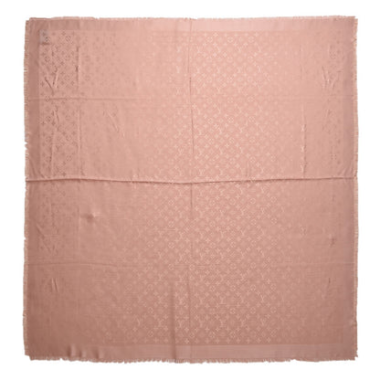 Louis Vuitton Silk Wool Monogram Shawl Natural 1 of 5