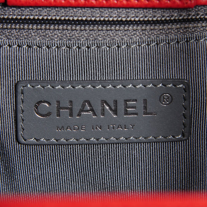 Chanel Calfskin Small Cerf Shopper Tote Orange 6 of 7