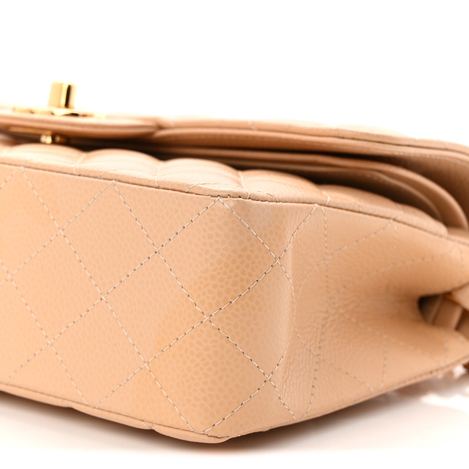 Chanel Caviar Quilted Small Double Flap Beige 10 of 10