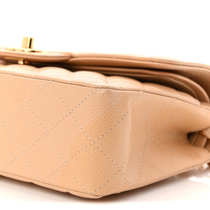 Chanel Caviar Quilted Small Double Flap Beige 10 of 10
