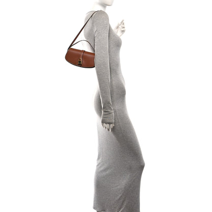 Celine Smooth Calfskin Tabou Clutch on Strap Tan 2 of 9