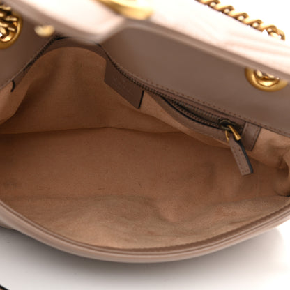 Gucci Calfskin Matelasse Small GG Marmont Shoulder Bag Porcelain Rose 5 of 11