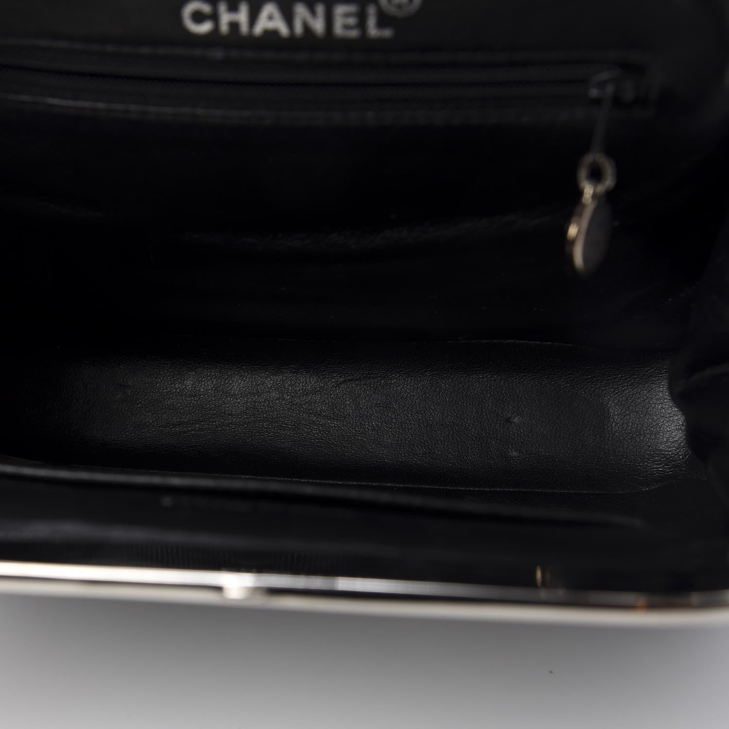 Chanel Patent Quilted Kisslock Frame Bag Black 12 of 17
