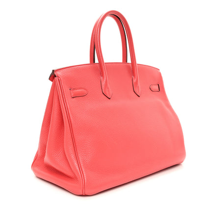 Hermes Taurillon Clemence BIRKIN 35 Bougainvillea 3 of 10