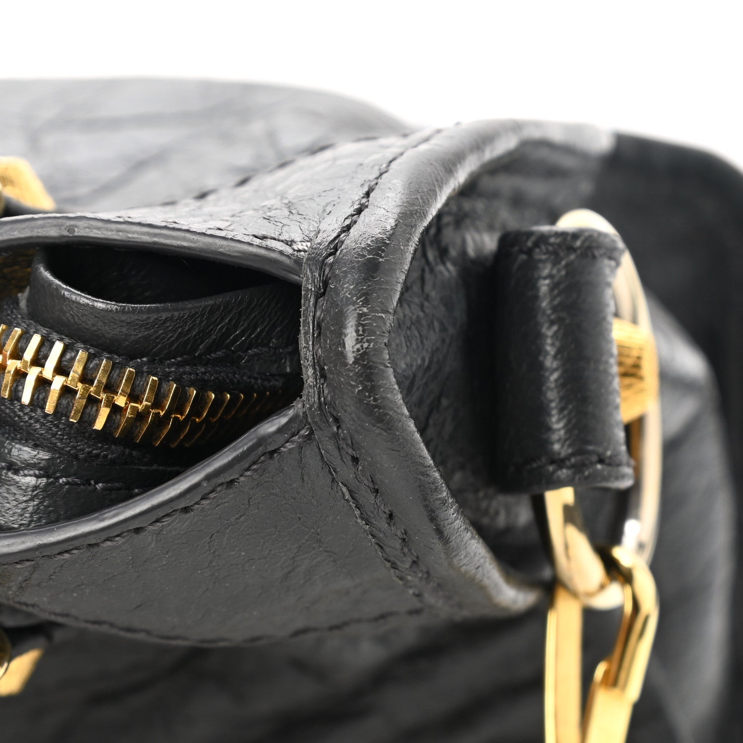 Balenciaga Agneau Giant 12 Gold Hardware Mini City Gris Fossile 11 of 12