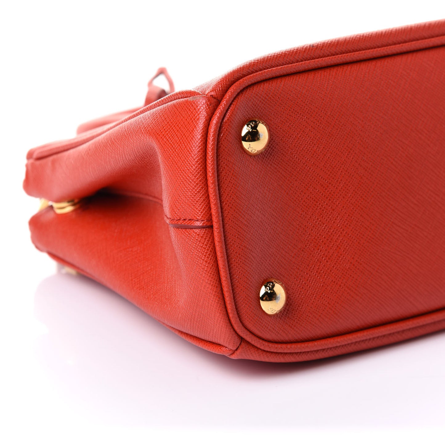 Saffiano Small Galleria Double Zip Tote Fuoco