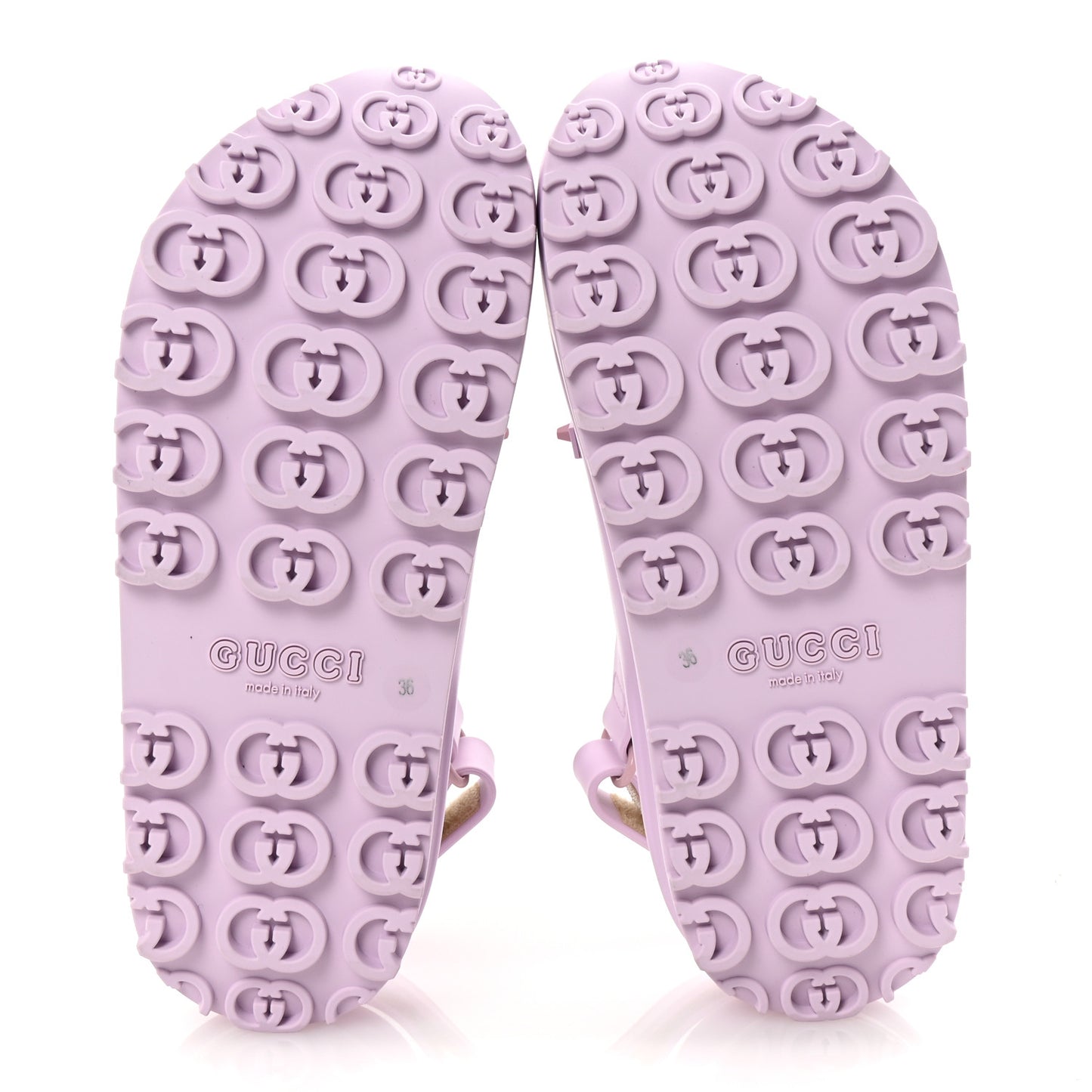 Soft Rubber Horsebit Touch Womens Strapped Sandals 36 Talc Pink