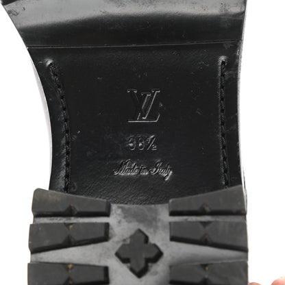 Louis Vuitton Calfskin Monogram Discovery Flat Ankle Boots 38.5 Black 7 of 15