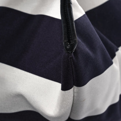 Chanel Striped Canvas Tote Blue White 8 of 10