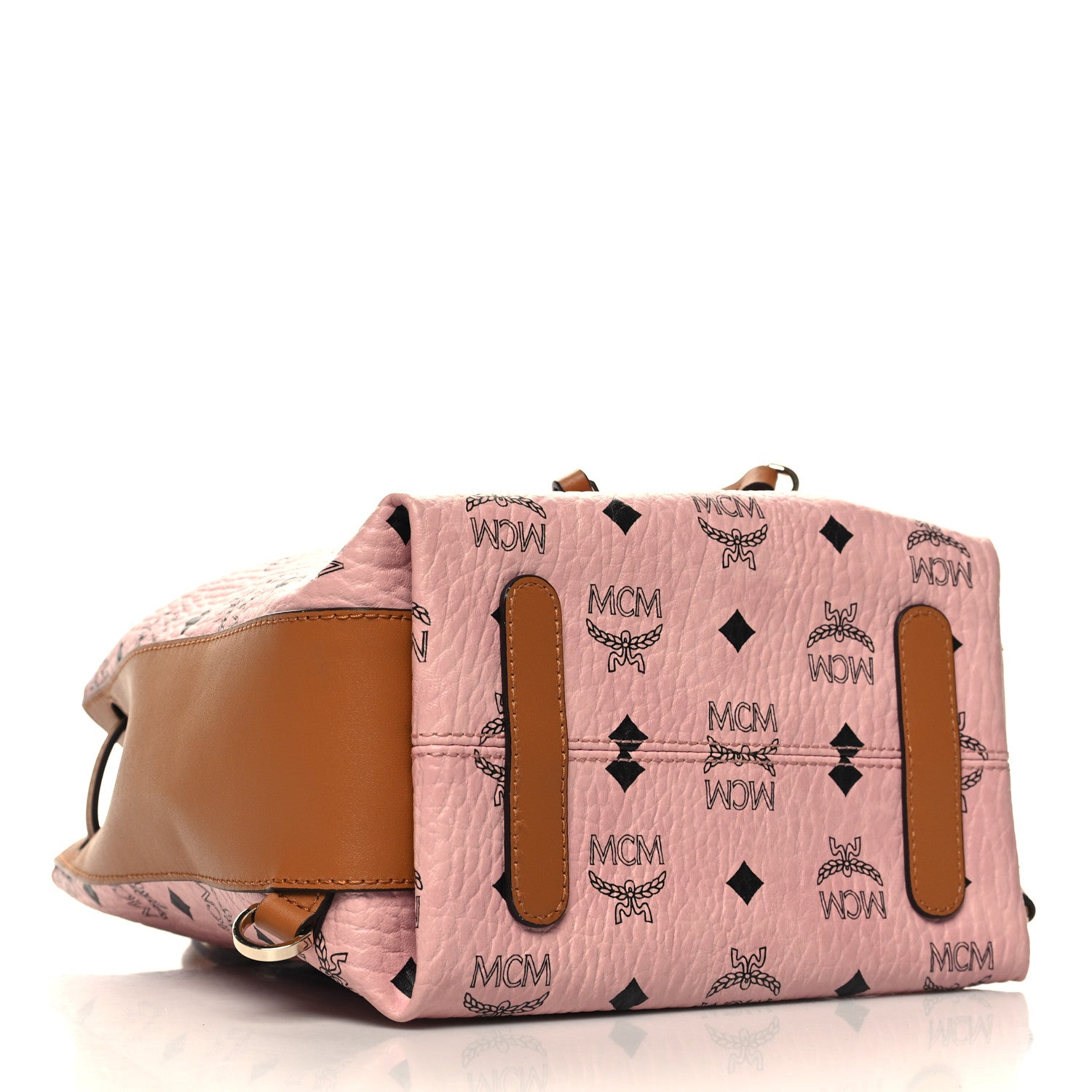 MCM Visetos Small Essential Backpack Soft Pink 4 of 11