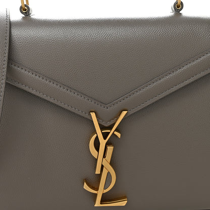 Saint Laurent Grain de Poudre Mini Classic Monogram Cassandra Top Handle Pebble 7 of 9