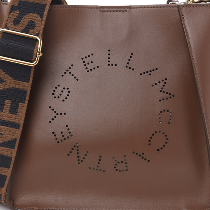 Stella McCartney Eco Alter Nappa Perforated Logo Tiny Crossbody Cinnamon 9 of 9