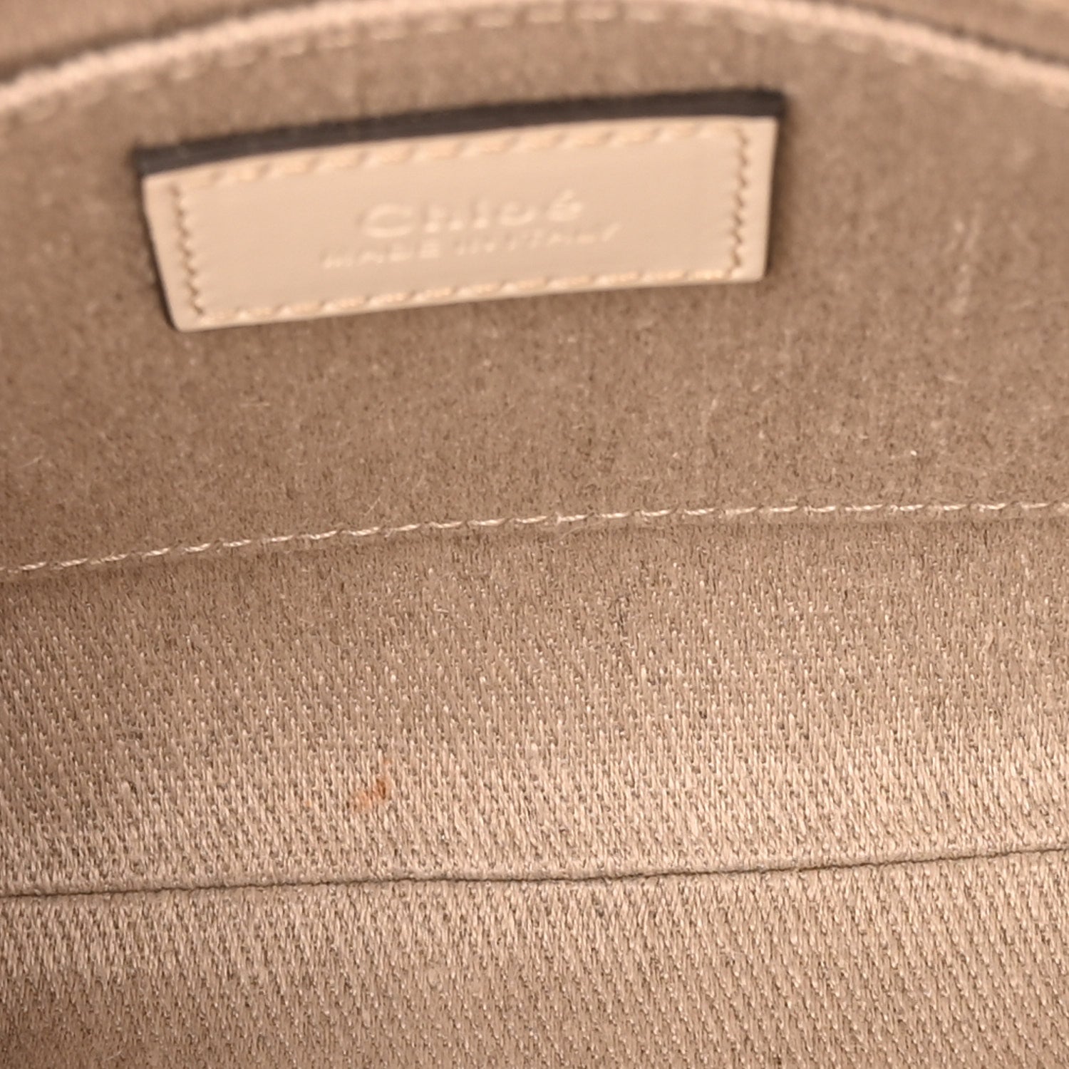 Chloe Cotton Calfskin Nano Woody Ribbon Tote With Strap White 5 of 10