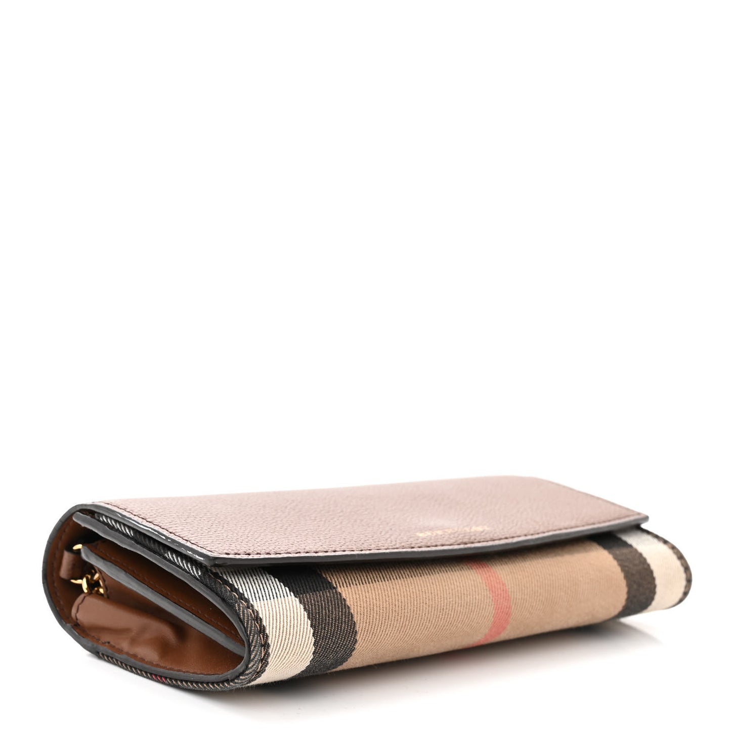 Derby Calfskin House Check Henley Wallet On Chain Tan