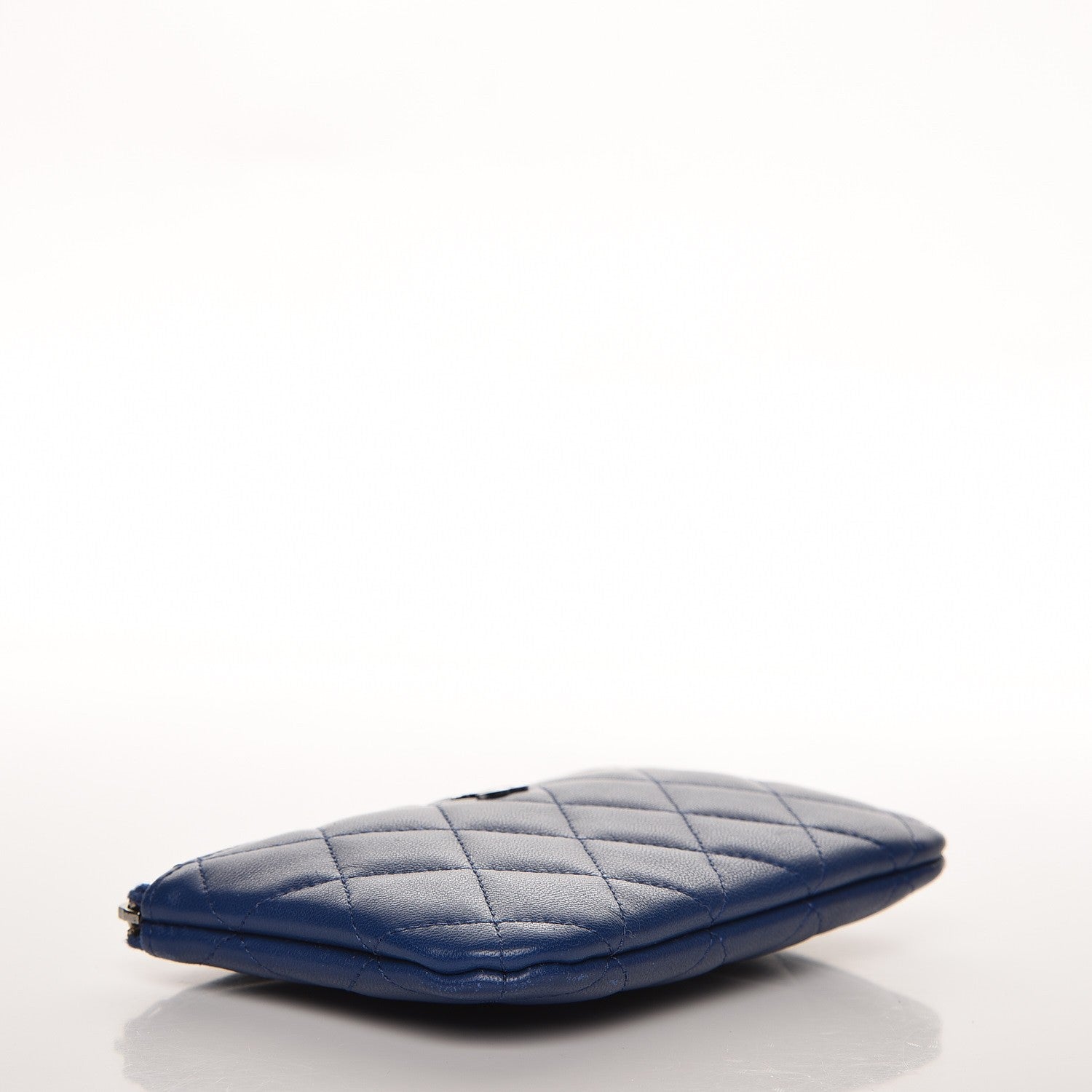 Chanel Lambskin Quilted Coin Purse Case Navy 4 of 8