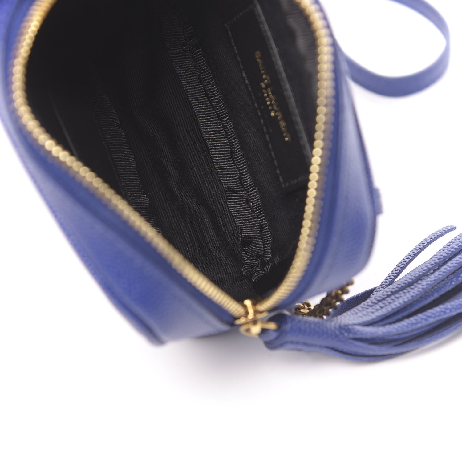 Saint Laurent Grain De Poudre Matelasse Monogram Baby Lou Camera Bag Sapphire Blue 5 of 10