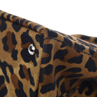 Prada Canvas Leopard Print Small Tote Miele 13 of 13