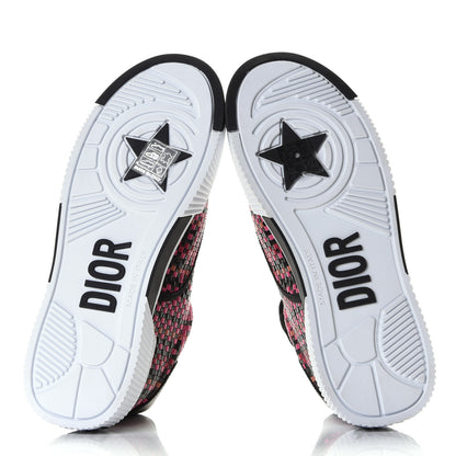Christian Dior Laminated Lambskin Woven D-Smash Sneakers 36 Fuxia Black 6 of 8