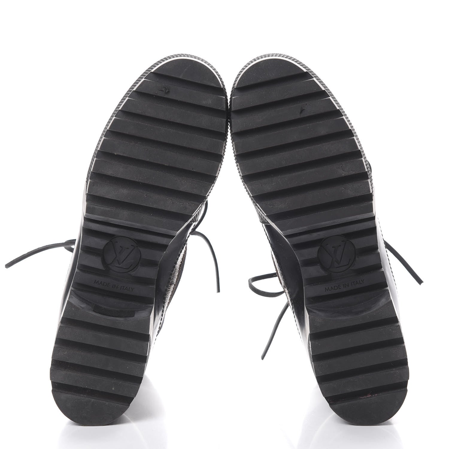 Louis Vuitton Suede Calfskin Monogram World Tour Platform Desert Boots 40 Black 5 of 10