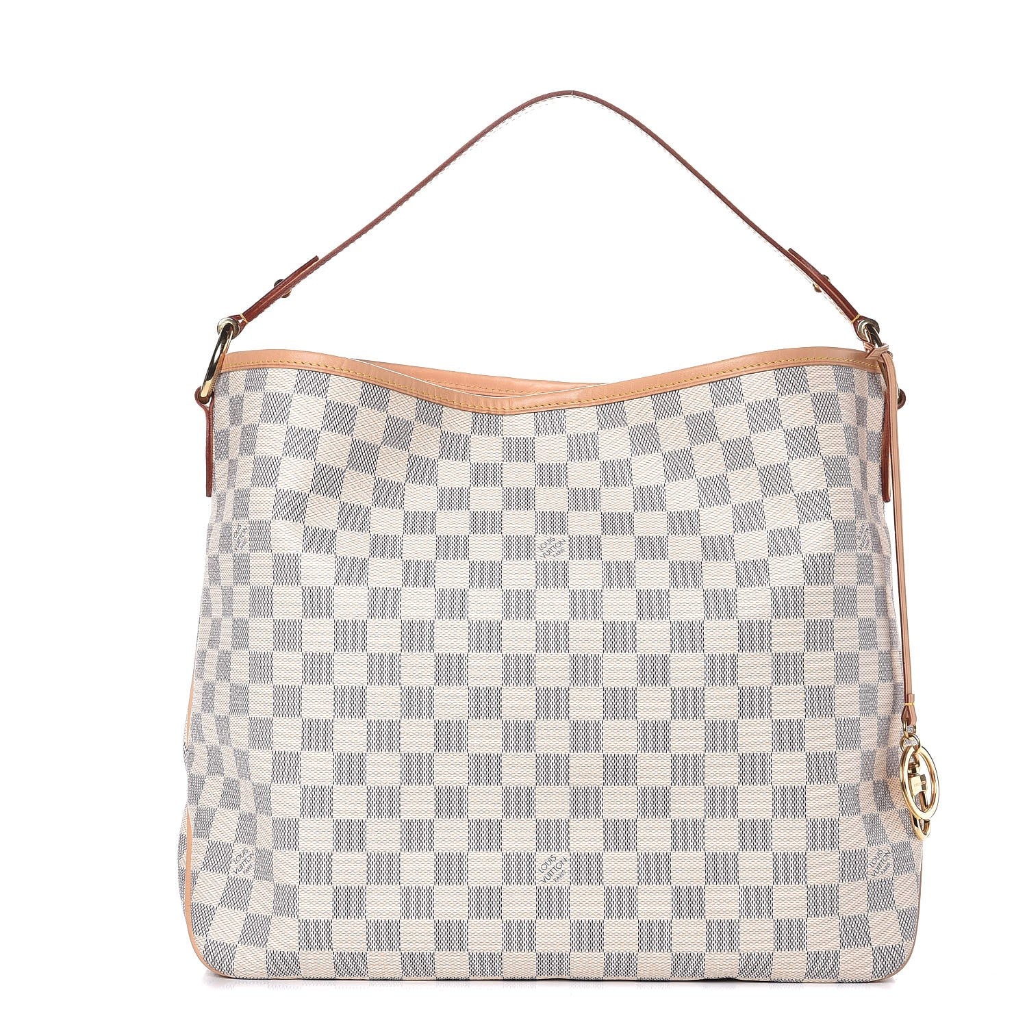 Louis Vuitton Damier Azur Delightful MM Rose Ballerine 1 of 8