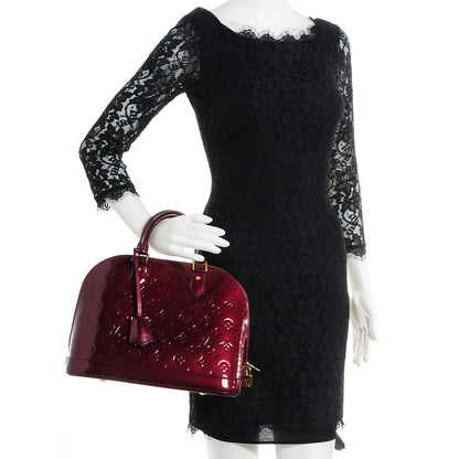 Louis Vuitton Vernis Alma PM Rouge Fauviste 2 of 7