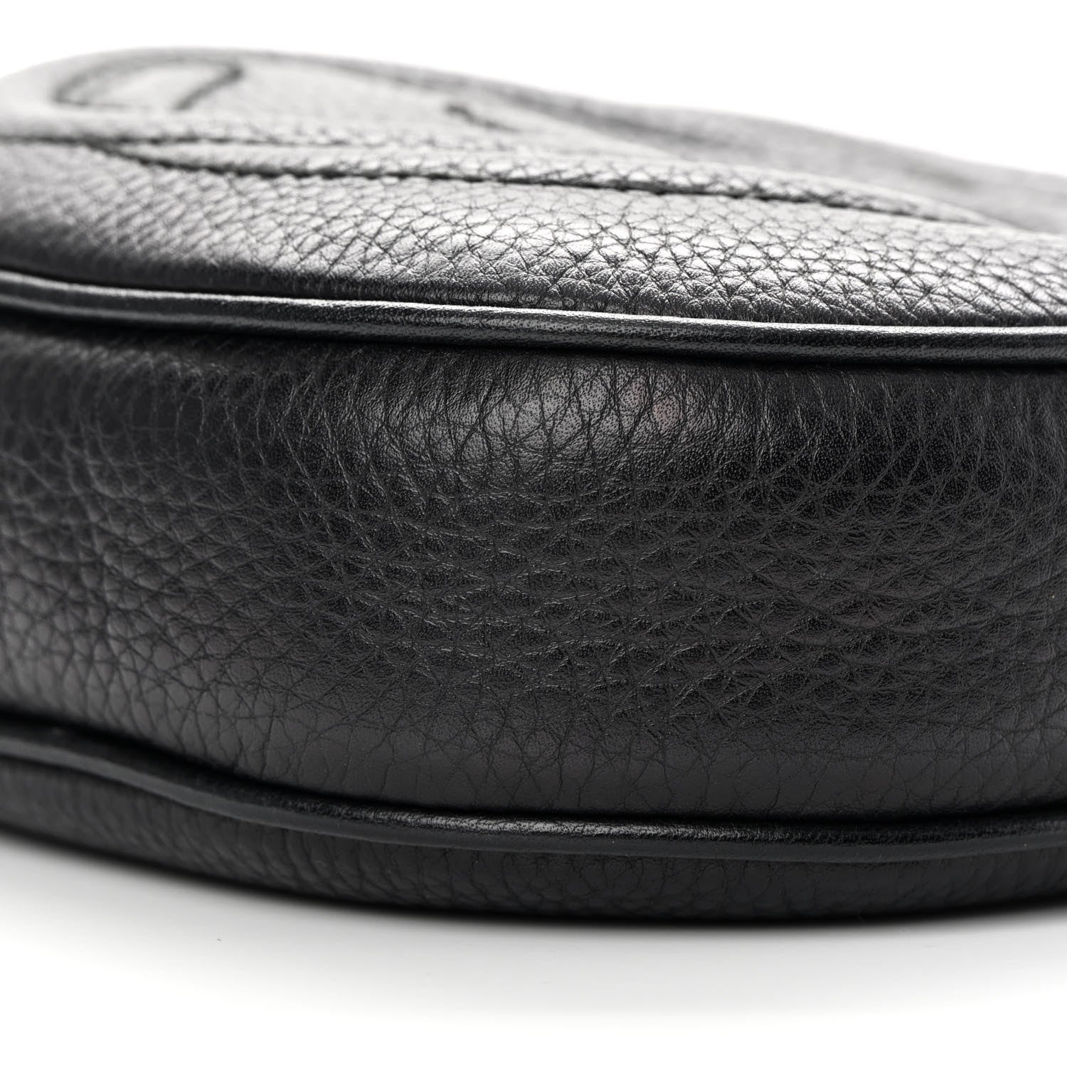 Gucci Pebbled Calfskin Mini Soho Chain Bag Black 10 of 14