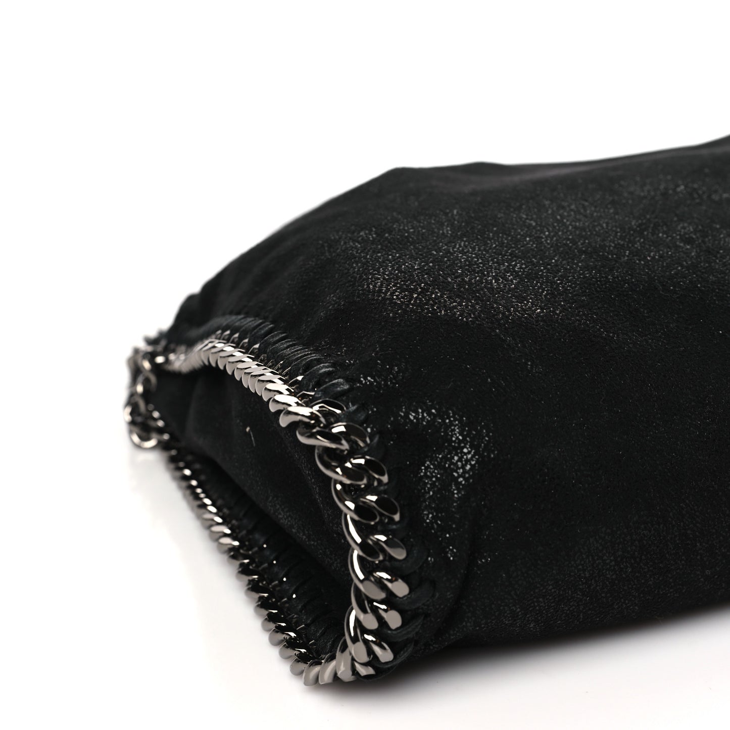 Shaggy Deer Falabella Fold Over Tote Black