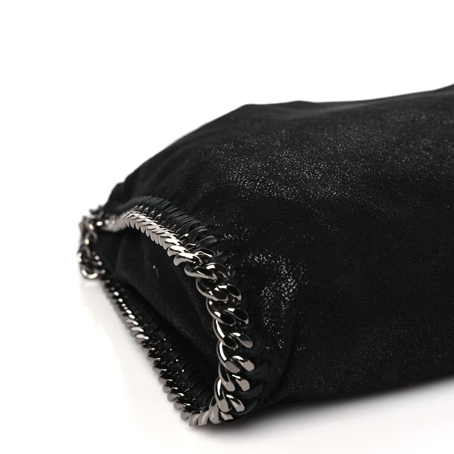Stella McCartney Shaggy Deer Falabella Fold Over Tote Black 8 of 9