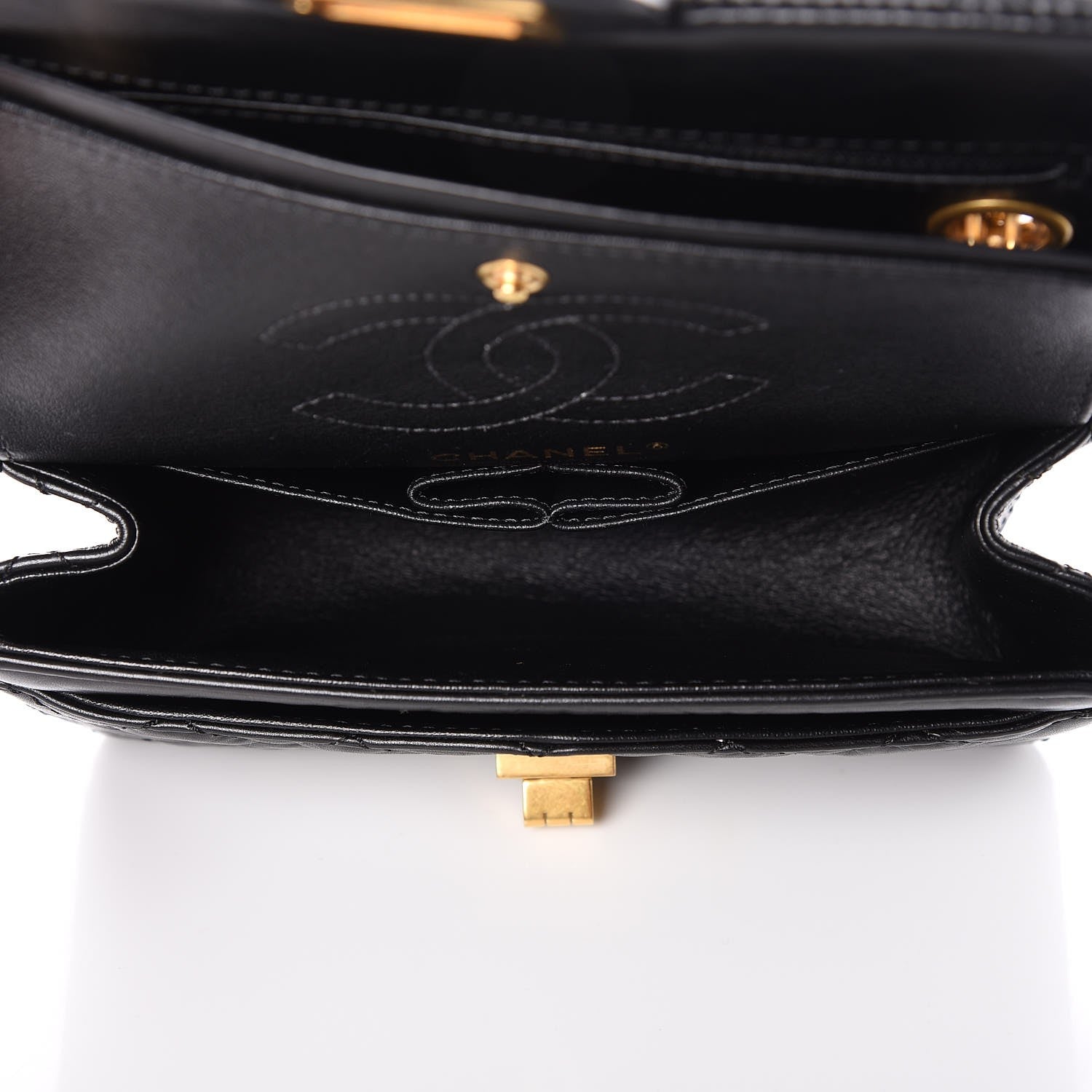 Chanel Aged Calfskin Quilted 2.55 Reissue 224 Flap Black 6 of 9