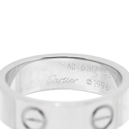 Cartier 18K White Gold 5.5mm LOVE Ring 52 6 4 of 4
