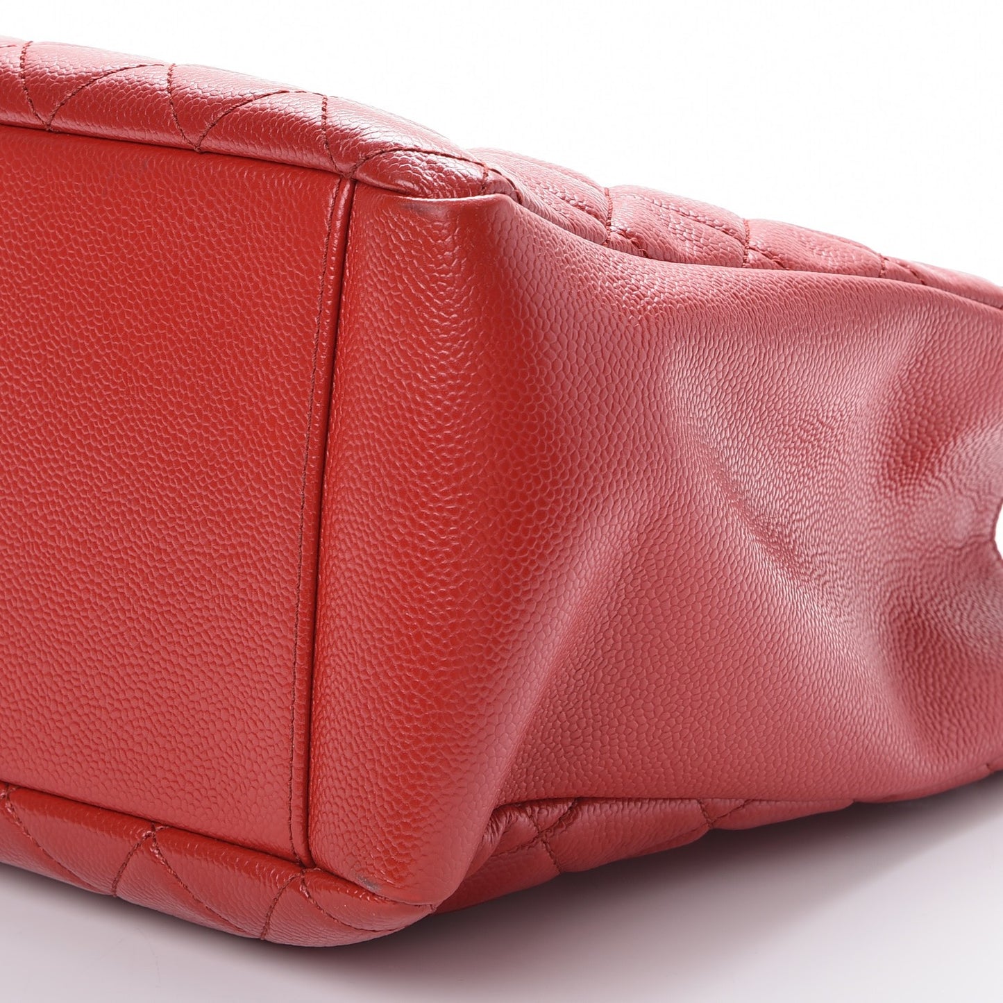 Caviar Quilted Grand Shopping Tote GST Red