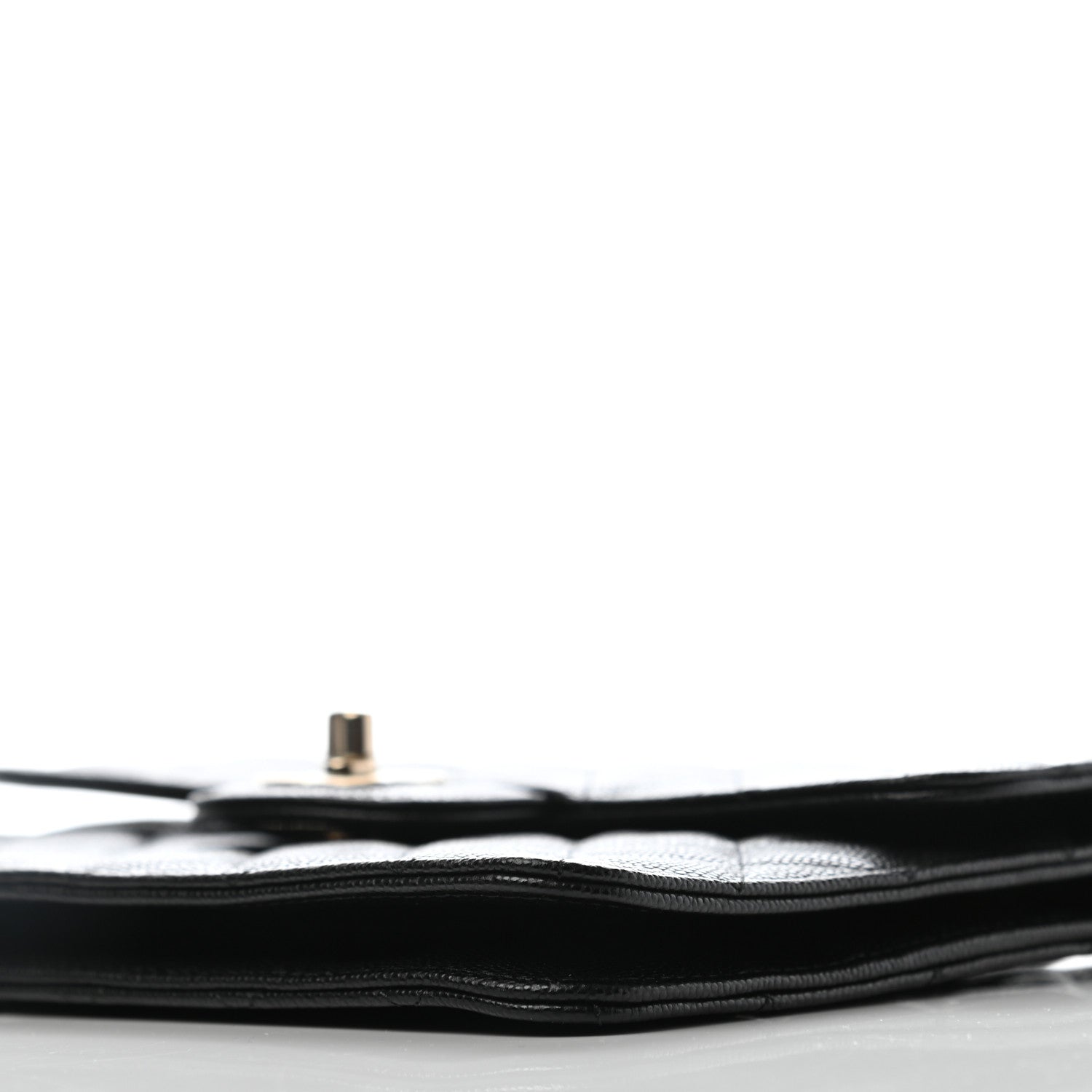 Chanel Caviar Quilted Square Flap Clutch Black 6 of 9