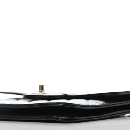 Chanel Caviar Quilted Square Flap Clutch Black 6 of 9