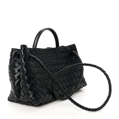 Bottega Veneta Nappa Intrecciato Small East West Andiamo Shoulder Bag Black 3 of 12