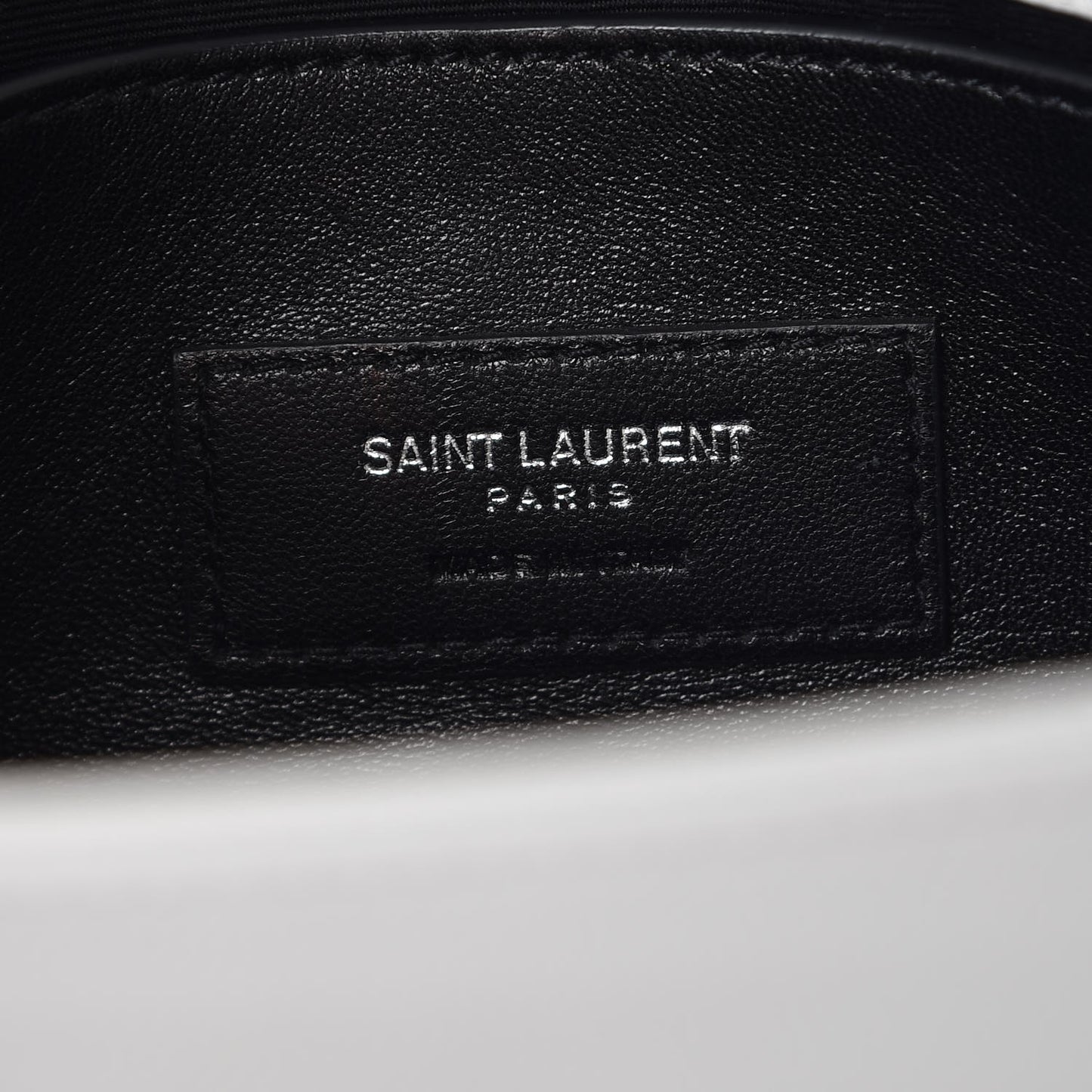 Grain De Poudre Small West Hollywood Monogram Fold-Over Bag Pearl White