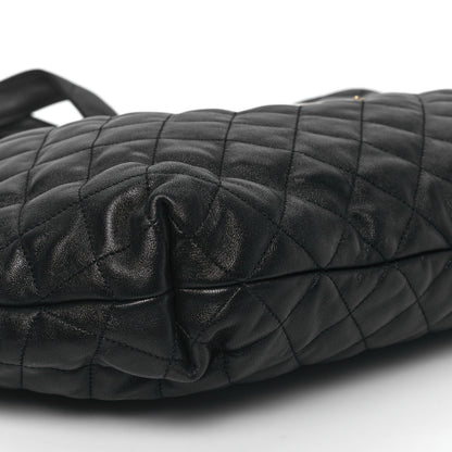 Saint Laurent Lambskin Quilted Maxi Icare Shopping Tote Black 10 of 13