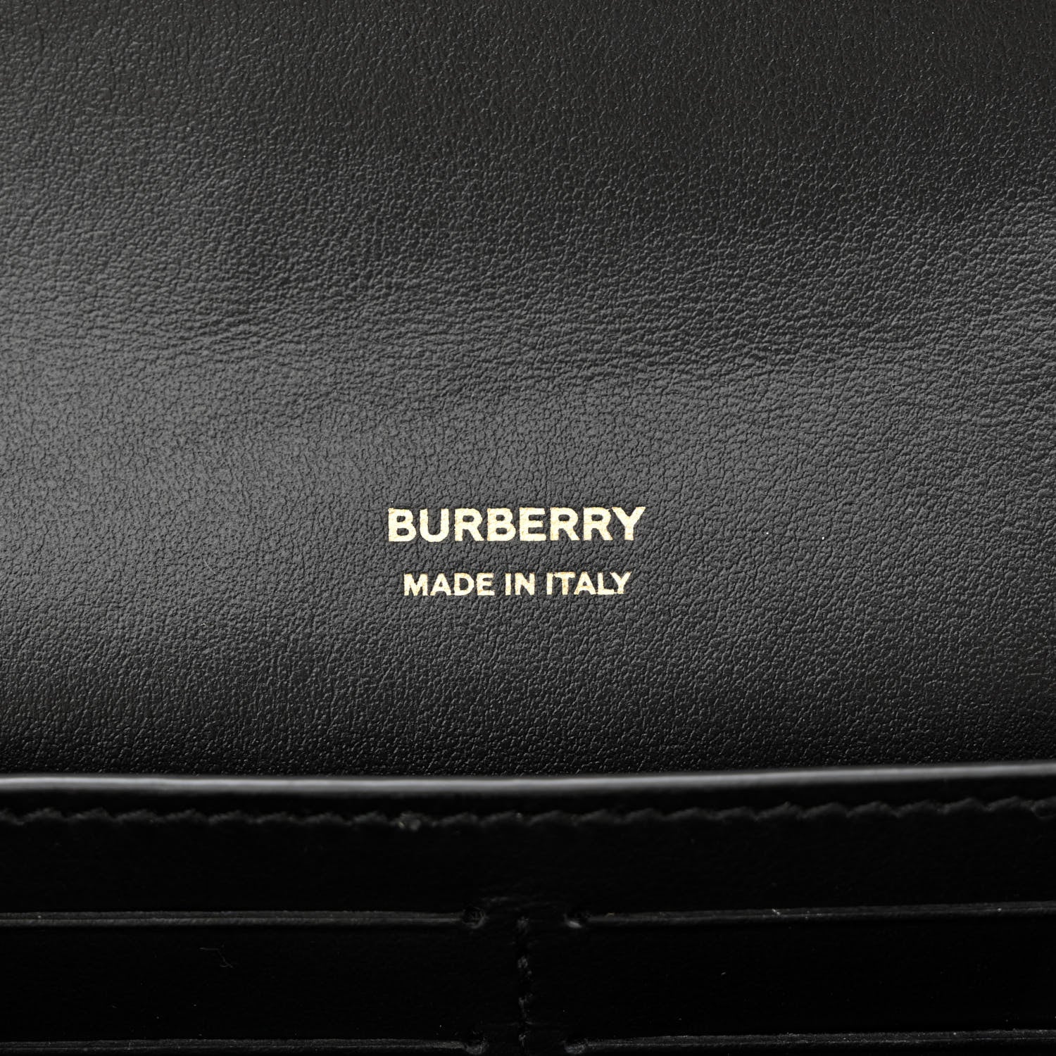 Burberry Calfskin Sequin Check Embellished TB Lola Chain Wallet Dark Birch 6 of 9