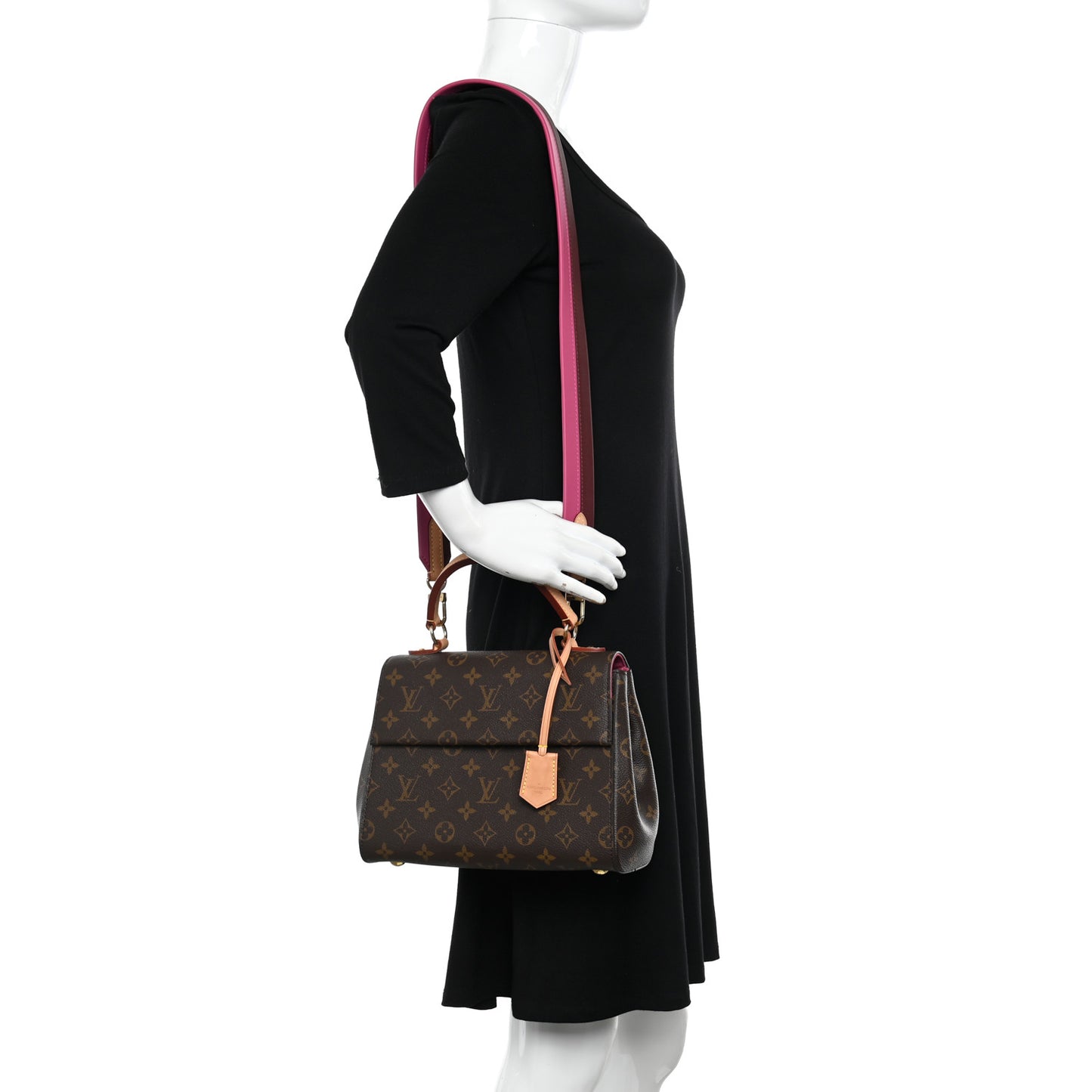 Monogram Cluny BB Bordeaux Fuchsia