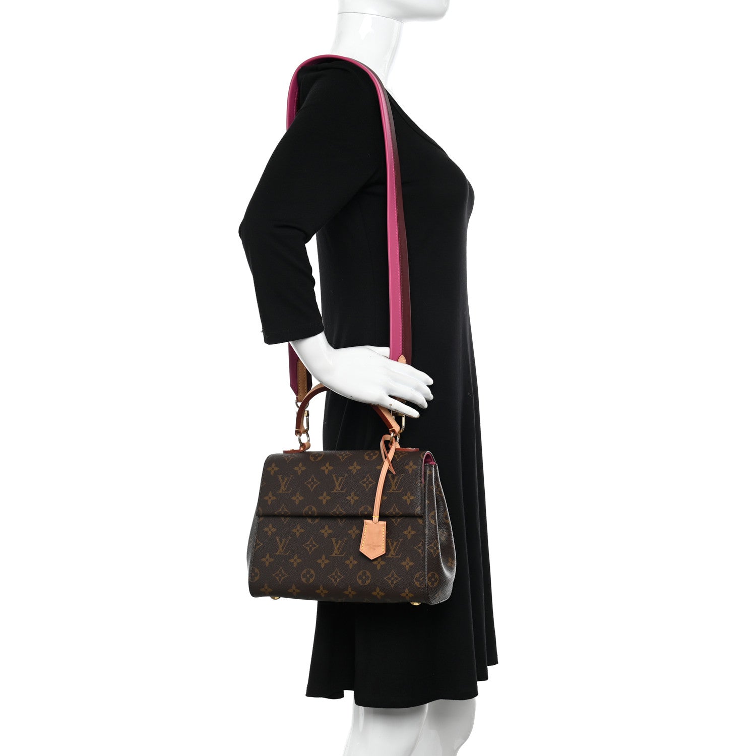 Louis Vuitton Monogram Cluny BB Bordeaux Fuchsia 2 of 10