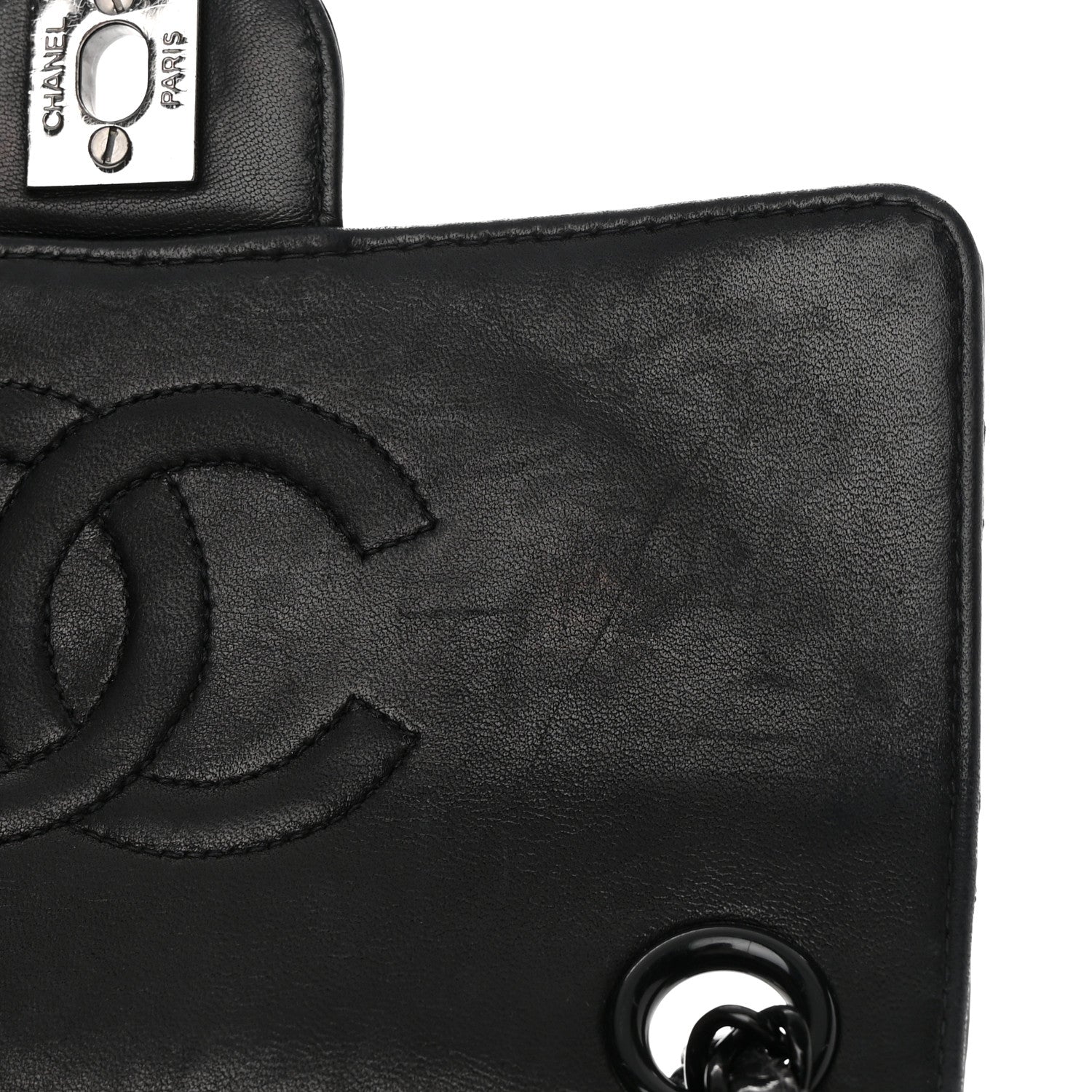 Chanel Patent Calfskin Quilted Mini Square Flap So Black 12 of 18
