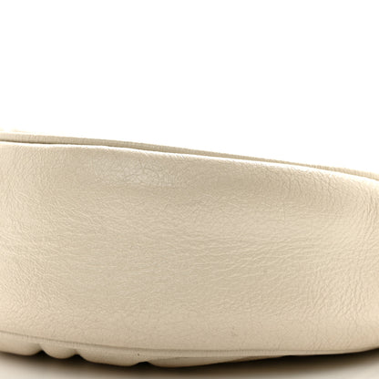 Gucci Calfskin Matelasse Mini GG Marmont Round Shoulder Bag White 10 of 15