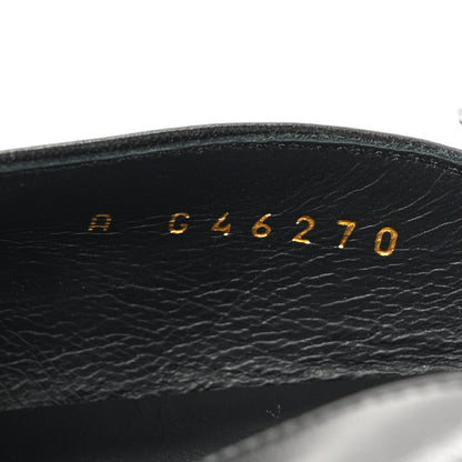 Chanel Lambskin Patent Cap Toe Crystal Enamel CC Mary Jane Slingback Flats 39 Black 9 of 9